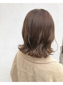 ミルクティーベージュ_大人かわいい,ボブ,結婚式