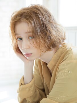 タヤ 中野店(TAYA) モテ感ハイトーンゆるふわボブ