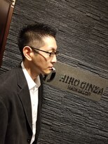 ヒロギンザ 青山店(HIRO GINZA)&nbsp;ソフトモヒカン風刈り上げショートスタイル
