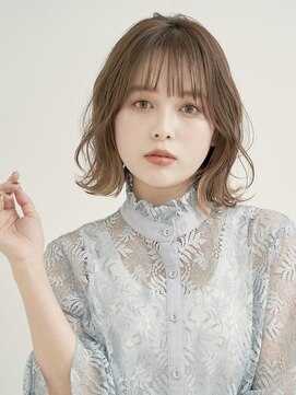 エンタク 新宿三丁目店(enntaku) マロンベージュ/Aライン/かきあげ/くすみカラー[新宿三丁目]