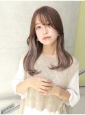 秋髪/韓国ヘア/顔周りレイヤー/イヤリングカラー/シールエクステ