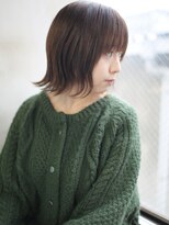 バース(BIRTH)&nbsp;天神【BIRTH】外ハネぱっつんボブ×モノトーングレージュ　2