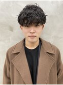 メンズマッシュスパイラルパーマ波巻きパーマ