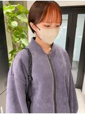 【mood】フェイスフレーミング/前髪インナー/ショート/オレンジ