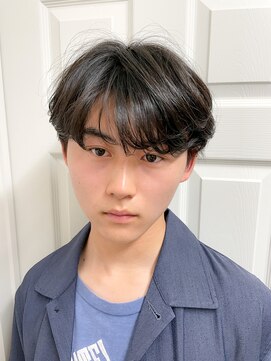 ロンド(ROND) ふんわりパーマのネオマッシュウルフ