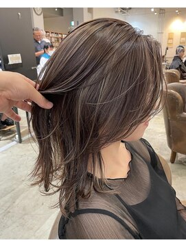 ノラ ヘアーサロン(NORA HAIR SALON) 【中迫】大人の上品なハイライトカラー白髪ぼかし