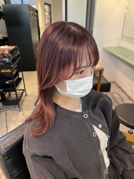 トレス(TRESS) 外ハネレイヤー　ボブレイヤー　くびれボブ　ピンクカラー