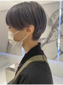 シルバー × コンパクトショート