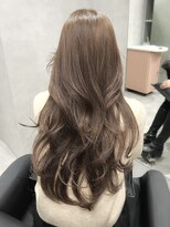 ジエクト カナウ(The Ect canow)&nbsp;グレイッシュカラー透明感カラーシアーカラーレイヤーロング