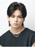韓国ニュアンスパーマシャドウパーマワックスなしセンターパート