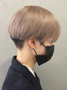 エルマーク 神戸三宮(L-MARK) ダブルカラーブリーチケアブリーチミルクティーリタッチシルバー