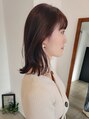 バディ ヘア フレス(BUDDY HAIR FRAIS) 大人女性に人気のある、艶カラーのミディアムスタイル。