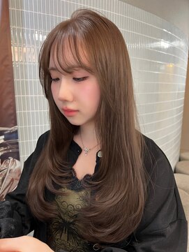 ボタン ハカタ(VOTAN hakata) ダブルカラー/オリーブベージュ/レイヤーカット/ワンカール