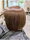 シルキーストレートボブ【寝屋川/髪質改善/白髪ぼかし】