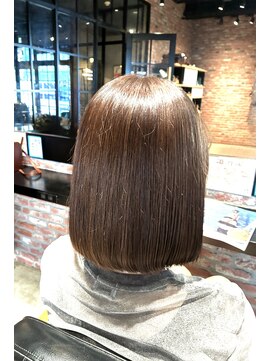 オーガニック アトリエ 大宮(organic+atelier) 髪質改善カラー◎40代50代白髪ぼかし×大人ボブ 艶と潤い