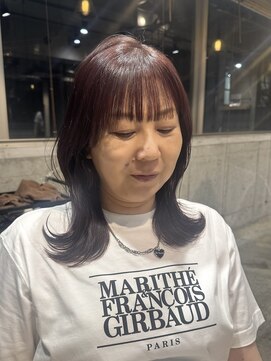 ラボヌールヘアーパルフェ 大宮西口店(La Bonheur hair parfait) 艶髪◎ピンクブラウン◎くびれ巻き◎韓国風レイヤー