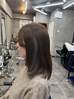 ファビ 渋谷(Fab)&nbsp;くびれヘア/暗めカラー/アプリコットオレンジ/縮毛矯正