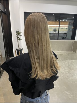 ノートエートル 西金沢(Nought etre) 10代/20代/ハイトーンカラー/ケアブリーチ/ツヤ髪スタイル