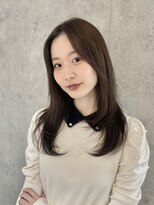 エアー 青山(AIR)&nbsp;透明感カラーアッシュグレージュレイヤーカット髪質改善