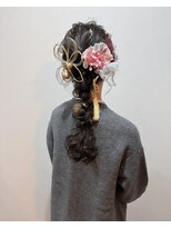 ロンドブルーム 天神大名店(Lond Bloom)&nbsp;ブラウンカラー/成人式ヘアセット/ヘアアレンジ/福岡/天神/20代