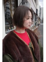 チャプター 問屋町(chapter)&nbsp;髪質改善ミニボブパツっとボブブリーチなし透明感ケアカラー