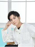 【RAWR】メンズサーフアップバングソフトツイストパーマ黒髪