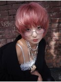 原宿/ウルフカット レイヤー デザインカラー ルーツカラー 