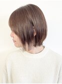 【松戸　松田】顎下3センチボブ　ブラウンベージュ