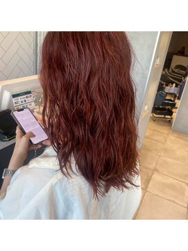 アース 柏店(HAIR&MAKE EARTH) ワインレッドカラー