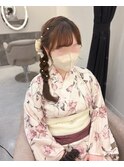 編みおろし【クランソア】ヘアメ/ヘアセット/心斎橋
