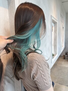 ディプティック ヘアー チェンジ ミュージアム(diptych Hair Change Museum) チョコミントカラー/ターコイズカラー/インナーカラー