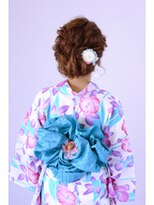 アース 高崎店(HAIR & MAKE EARTH)&nbsp;＜浴衣アレンジ＞ふんわりルーズな編込みアップヘア【高崎】
