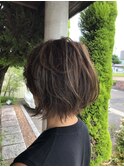 ダブルカラーボブスタイル