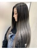 【Device心斎橋】バレイヤージュカラーエクステ