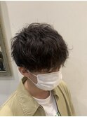 20代30代メンズツイストパーマ束感トラッドオシャレ感ショート