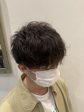 アース 天満橋店(HAIR & MAKE EARTH) 20代30代メンズツイストパーマ束感トラッドオシャレ感ショート