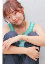 ローリーポーリークラウン(Roly Poly Clown)&nbsp;アレンジヘア/顔周り/前髪カット/ブラッドオレンジ ◎ 20代30代