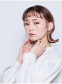 【UNIX港北】抜け感ニュアンスボブ#前髪パーマ#イヤリングカラー