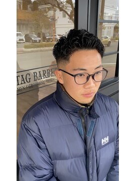 スタッグバーバー 東生駒店(STAG BARBER) スキンフェード×ミックスパーマ
