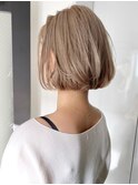ミルクティーボブ_チェリーブラウンフェミニンロング_ba377611