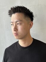 フランクスバーバーリザーブ 人形町店(FRANK’S BARBER RESERVE) アップバングスキンフェードサイドグラデーション y