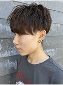 メンズマッシュパーマスパイラルパーマニュアンスパーマ眉毛