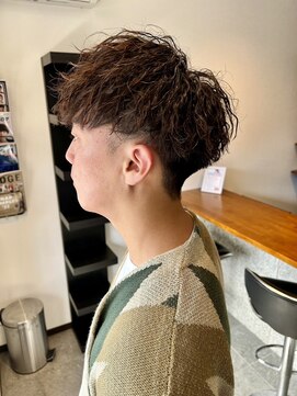 ラポードヘアークラフト(RAPPORD hair craft) 刈り上げマッシュ×波ツイスト