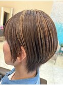 艶髪ショートボブ × 40代品格UPスタイル