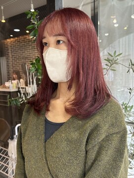 ヘアーアンドメイク ビス(HAIR&MAKE bis) ブリーチなしでもできるレッドカラー♪【唐木彩華】