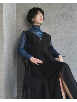 イトシテ ブルーインナーカラー×ショートボブ【藤原　由菜】