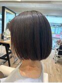 大人マッシュショート丸みショート黒髪ショートベリーショート