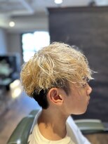 エクファフォーメン(EX-FA FOR MEN)&nbsp;カルマパーマ/ベリーショート/ダークアッシュ/ニュアンスパーマ