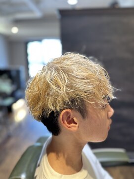 エクファフォーメン(EX-FA FOR MEN) カルマパーマ/ベリーショート/ダークアッシュ/ニュアンスパーマ