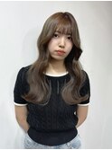 【新潟/古町】ベージュカラー 韓国ヘア くびれ巻き